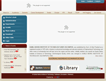 Tablet Screenshot of knit.ac.in